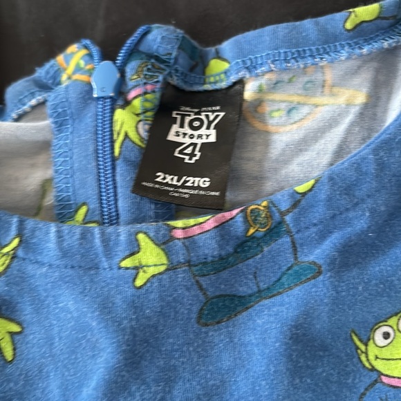 Toy Story 4 Pixar Pizza Planet Alien Stretchy Dress - Picture 5 of 9